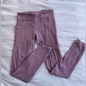 Athleta Girl Mauve Leggings